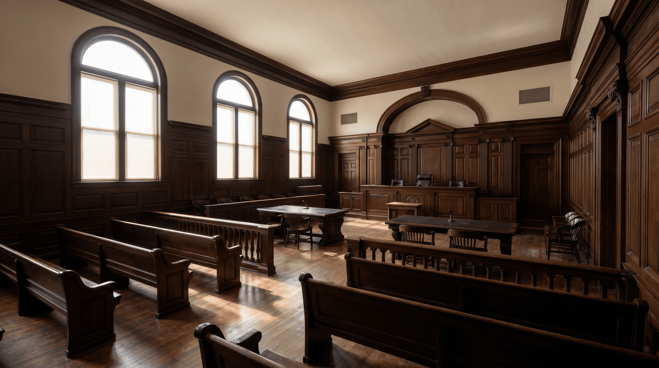 The courtroom where Sacco & Fillas tries cases